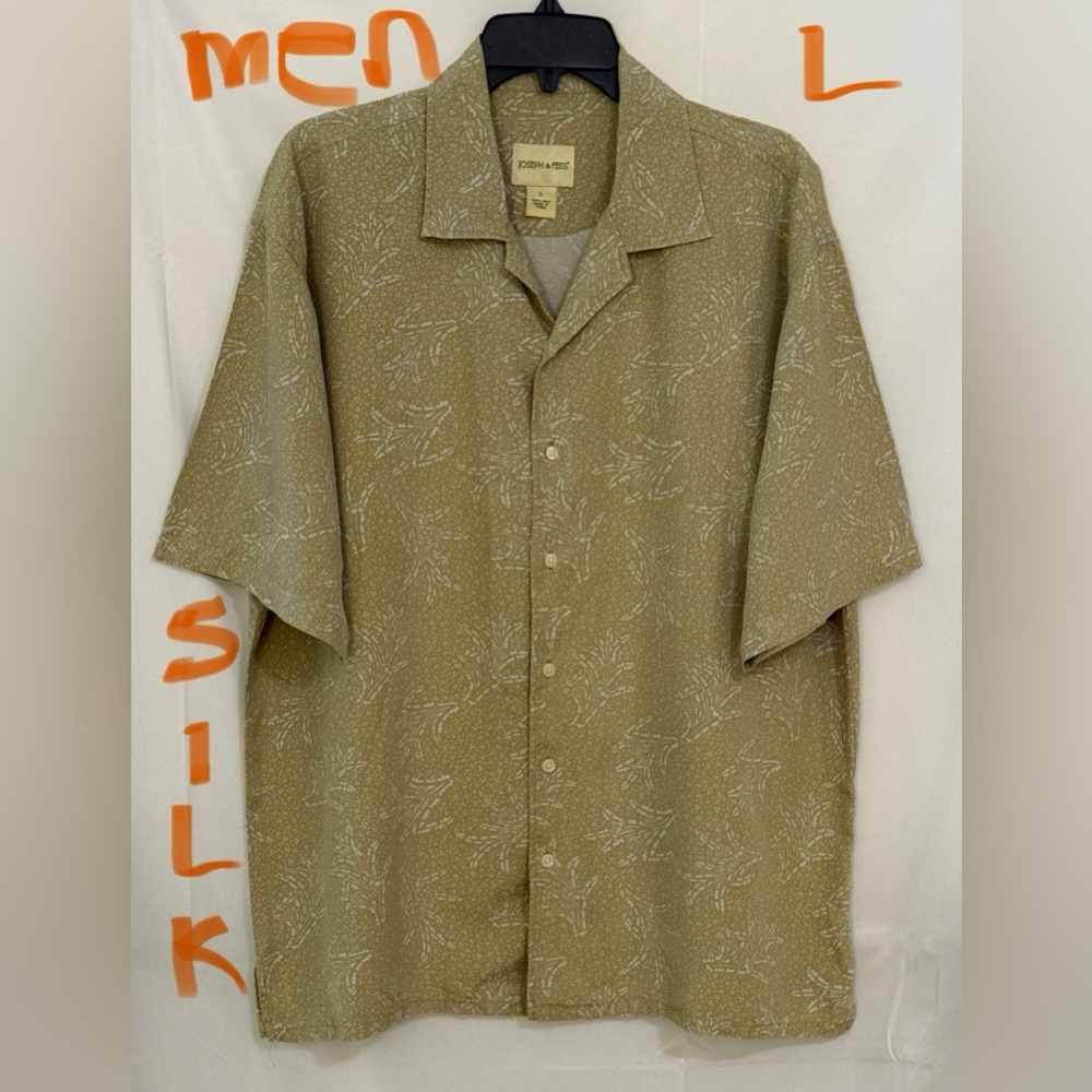 Joseph & Feiss Cream Silk Shirt